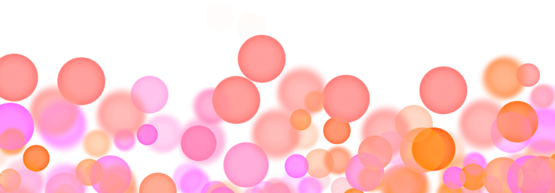 Orang and Pink Bubbles